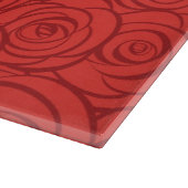 Planche À Découper Arrière - plan abstrait de roses rouges (Coin)