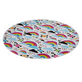 Planche À Découper Arrière - plan adolescent de crâne d'arc-en-ciel (Coin)