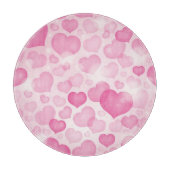 Planche À Découper Arrière - plan avec des coeurs (Devant)