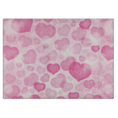 Planche À Découper Arrière - plan avec des coeurs (Devant)