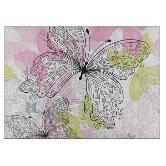 Planche À Découper Arrière - plan avec le papillon (Devant)