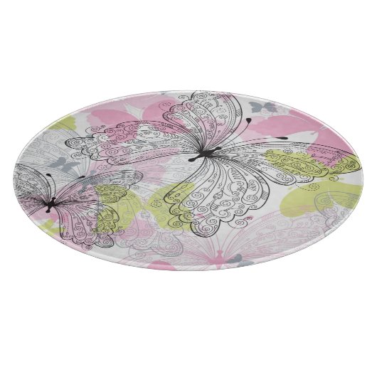 Planche À Découper Arrière - plan avec le papillon (Coin)