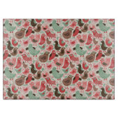 Planche À Découper arrière - plan avec les oiseaux mignons (Devant)