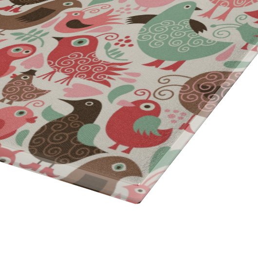 Planche À Découper arrière - plan avec les oiseaux mignons (Coin)