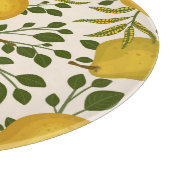 Planche À Découper Arrière - plan blanc Feuille de poires jaunes (Coin)