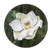 Planche À Découper Arrière - plan blanc Magnolia Closeup Vert (Devant)