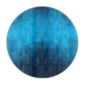 Planche À Découper Arrière - plan bleu cristallisé Abstrait (Devant)