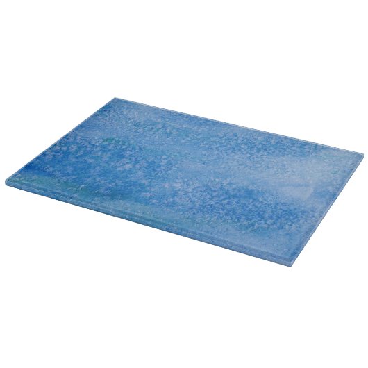 Planche À Découper Arrière - plan bleu d'aquarelle (Coin)