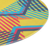 Planche À Découper Arrière - plan d'art pop, texture géométrique abst (Coin)