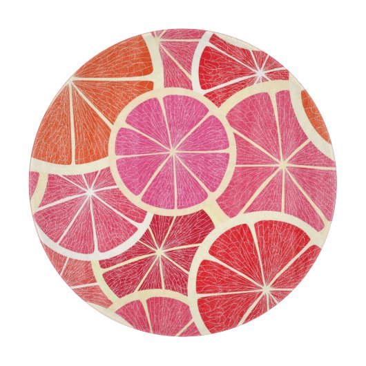 Planche À Découper Arrière - plan de cru de pamplemousse (Devant)