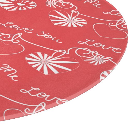 Planche À Découper Arrière - plan de Saint Valentin (Coin)