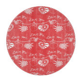 Planche À Découper Arrière - plan de Saint Valentin (Devant)