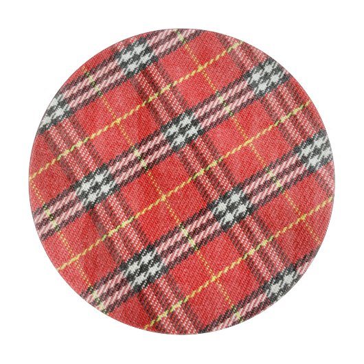 Planche À Découper Arrière - plan de texture Tartan classique (Devant)