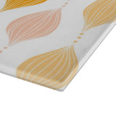 Planche À Découper Arrière - plan d'or abstrait de motif d'ogee (Coin)