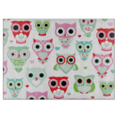 Planche À Découper arrière - plan en pastel de hibou de couleur de (Devant)