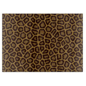 Planche À Découper arrière - plan en tuiles avec fourrure de léopard (Devant)