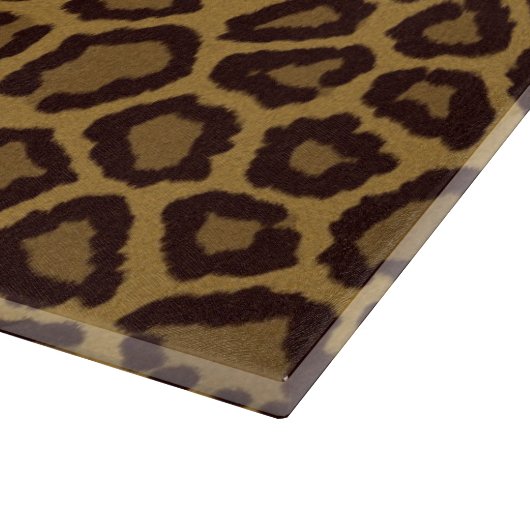 Planche À Découper arrière - plan en tuiles avec fourrure de léopard (Coin)