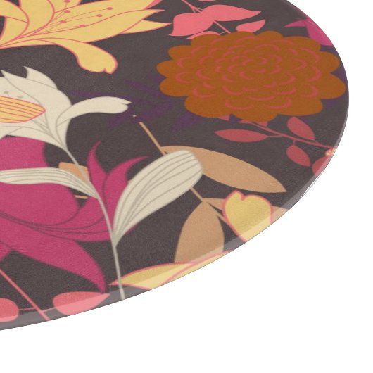 Planche À Découper Arrière - plan floral 2 (Coin)