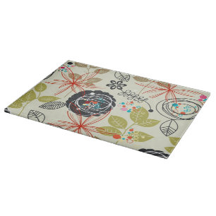 Planche À Découper Arrière - plan floral 2