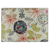 Planche À Découper Arrière - plan floral 2 (Devant)