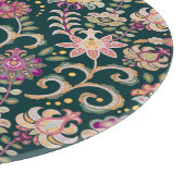 Planche À Découper Arrière - plan floral rose foncé (Coin)