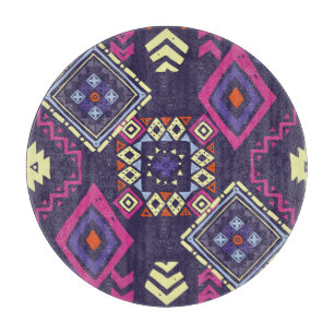 Planche À Découper Arrière - plan géométrique tribal, primitif.