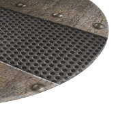 Planche À Découper Arrière - plan grunge en métal (Coin)