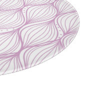 Planche À Découper arrière - plan motif de bandes d'ogee pourpre (Coin)