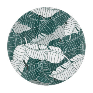 Planche À Découper Arrière - plan Motif Feuille vintage