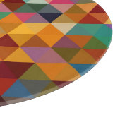 Planche À Découper Arrière - plan Motif Vintage Triangles. (Coin)