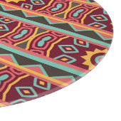 Planche À Découper Arrière - plan noir : Aztèque ethnique sans coutur (Coin)