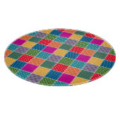 Planche À Découper Arrière - plan Patchwork : Mélange de Motifs diver (Coin)