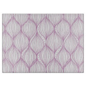 Planche À Découper Arrière - plan pourpre de motif de rayures d'ogee (Devant)