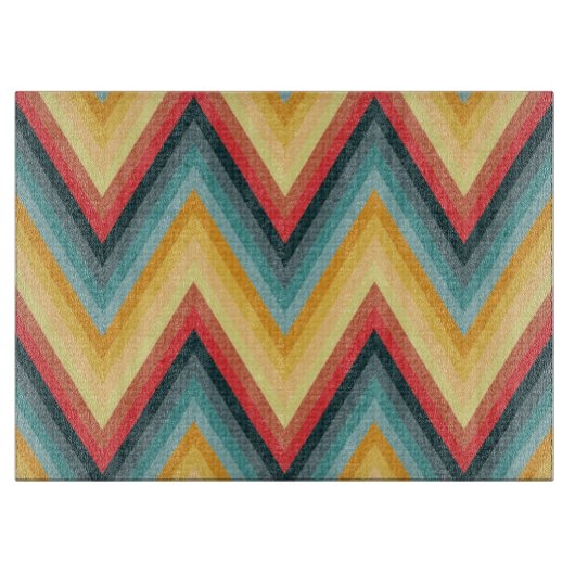 Planche À Découper Arrière - plan rayé 2 de zigzag (Devant)