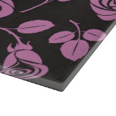 Planche À Découper Arrière - plan rose floral (Coin)