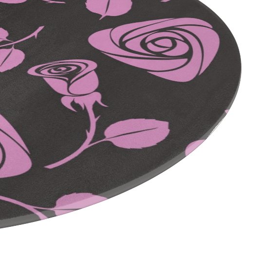 Planche À Découper Arrière - plan rose floral (Coin)