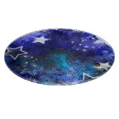 Planche À Découper Arrière - plan spatial avec étoiles (Coin)