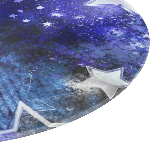 Planche À Découper Arrière - plan spatial avec étoiles (Coin)