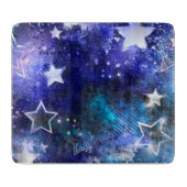 Planche À Découper Arrière - plan spatial avec étoiles (Devant)