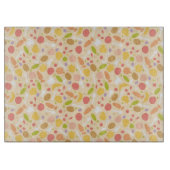 Planche À Découper Arrière - plan végétarien de motif de cuisine (Devant)