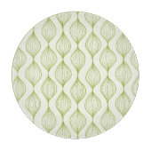 Planche À Découper Arrière - plan vertical vert de motif d'ogee (Devant)