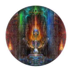 Planche À Découper Arsencia - La Déesse De Coupe De Verre De Feu