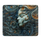 Planche À Découper Art 3D de la femme Lune (Devant)