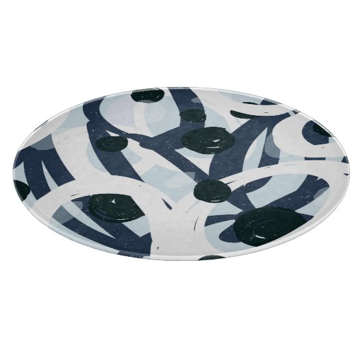 Planche À Découper Art Abstrait : Illustration de peinture transparen (Coin)