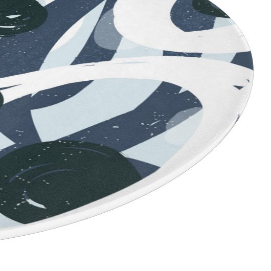 Planche À Découper Art Abstrait : Illustration de peinture transparen (Coin)