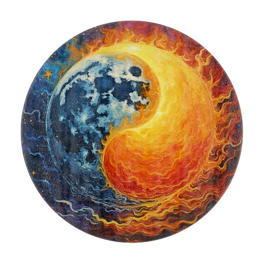 Planche À Découper Art Celestial Yin Yang (Devant)
