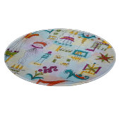 Planche À Découper Art d'aquarelle moderne peint à la main Atlantis (Coin)