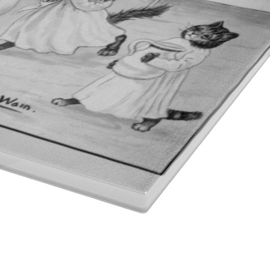 Planche À Découper Art de chat par Louis Wain 1900 (Coin)