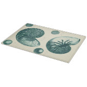 Planche À Découper Art de coquillage rouge et vert (Coin)