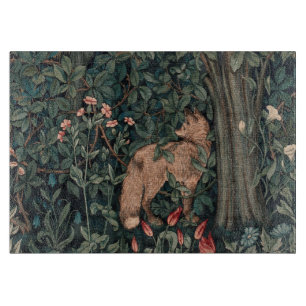 Planche À Découper Art de faune de renard de verdure de William Morri
